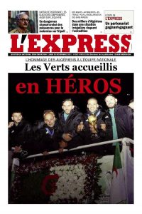 L'express quotidien du 20/12/2021