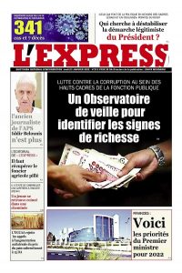 L'express quotidien du 03/01/2022