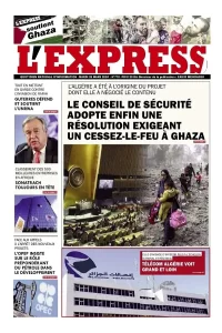 L'express quotidien du 26/03/2024